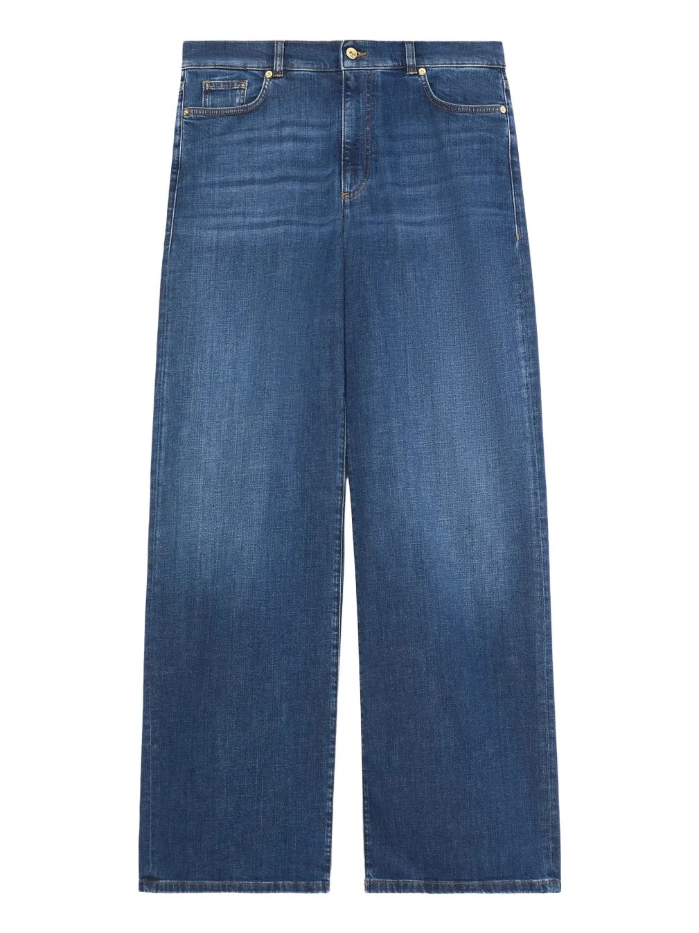 Marina Rinaldi Women's Wide Leg Stretch Denim Jeans