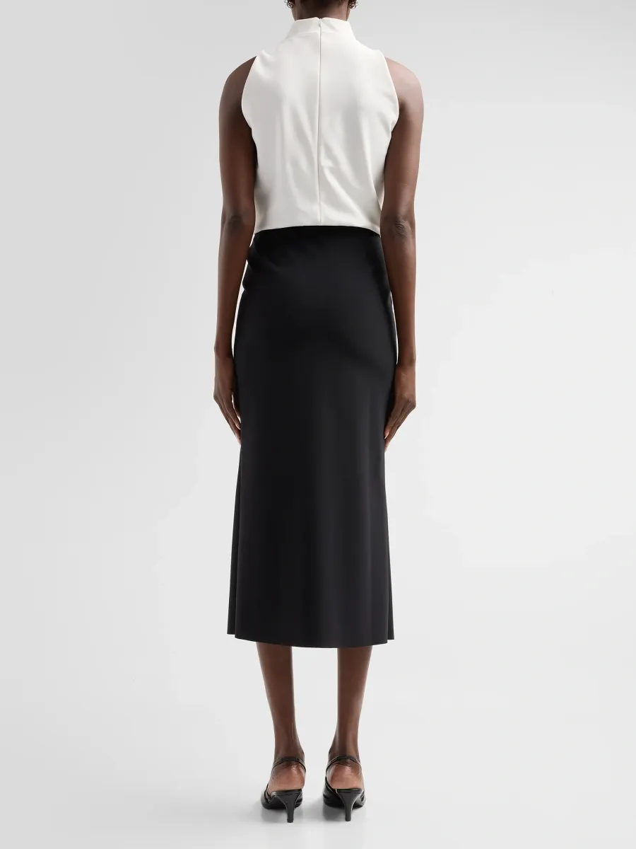 Chiara Boni La Petite Robe Women's Silke Tie-Neck Colorblock Midi Dress | Thumbnail 3 Chiara Boni La Petite Robe Women's Silke Tie-Neck Colorblock Midi Dress | Thumbnail 3