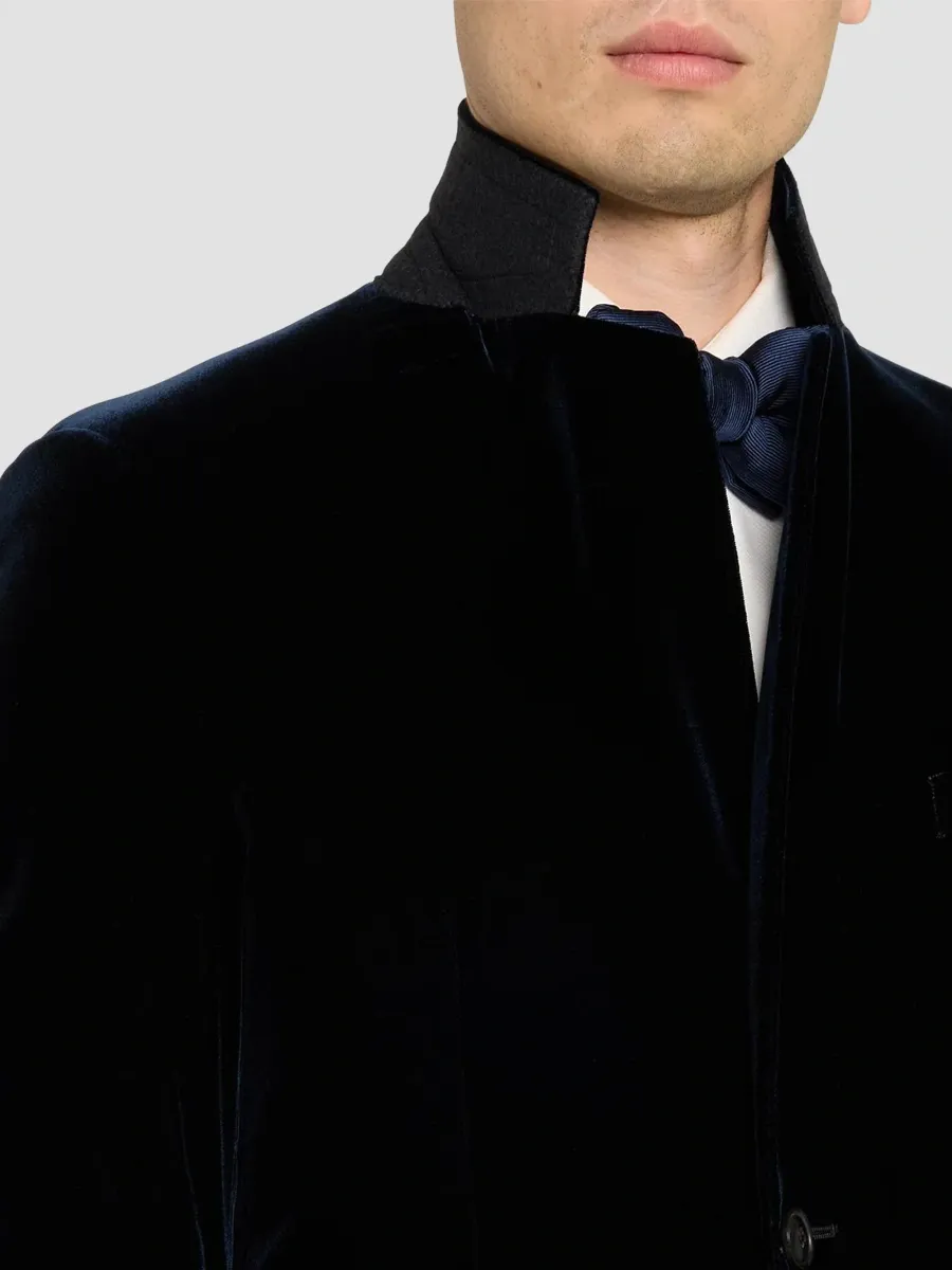 Giorgio Armani Men's Velvet Single-Breasted Velvet Dinner Jacket | Thumbnail 7 Giorgio Armani Men's Velvet Single-Breasted Velvet Dinner Jacket | Thumbnail 7
