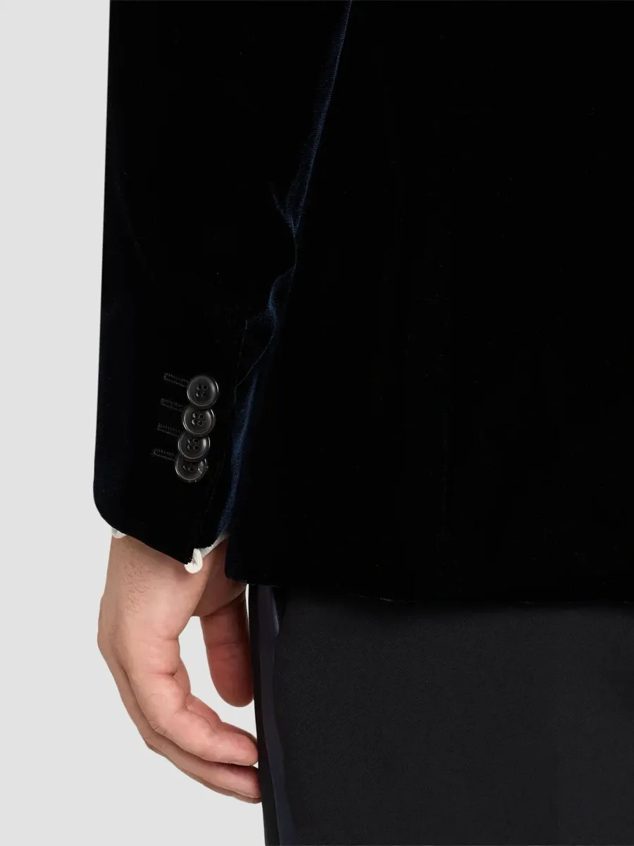 Giorgio Armani Men's Velvet Single-Breasted Velvet Dinner Jacket | Thumbnail 8 Giorgio Armani Men's Velvet Single-Breasted Velvet Dinner Jacket | Thumbnail 8
