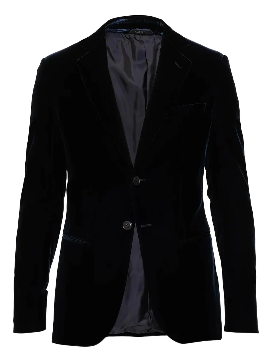 Men's Velvet Single-Breasted Velvet Dinner Jacket Men's Velvet Single-Breasted Velvet Dinner Jacket