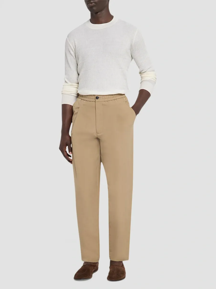 Emporio Armani Men's Wool Bar-Stitch Crewneck Sweater | Thumbnail 2 Emporio Armani Men's Wool Bar-Stitch Crewneck Sweater | Thumbnail 2