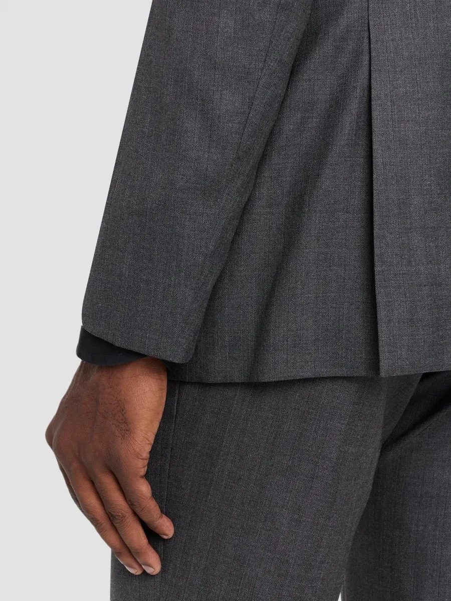 Giorgio Armani Men's Striped Herringbone Wool Single-Breasted Suit | Thumbnail 8