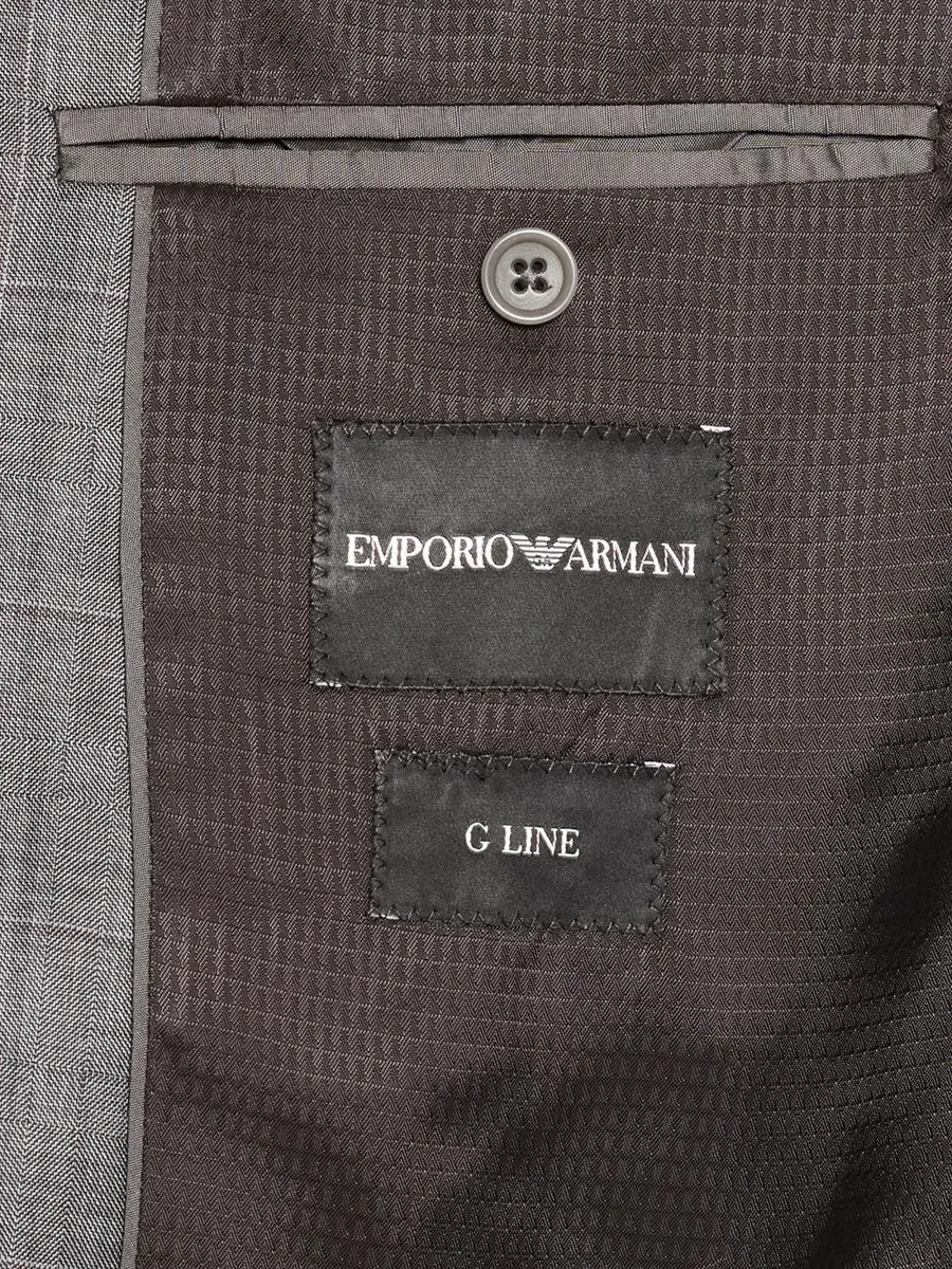 Emporio Armani Men's Contrast Plaid Wool Single-Breasted Suit | Thumbnail 7 Emporio Armani Men's Contrast Plaid Wool Single-Breasted Suit | Thumbnail 7