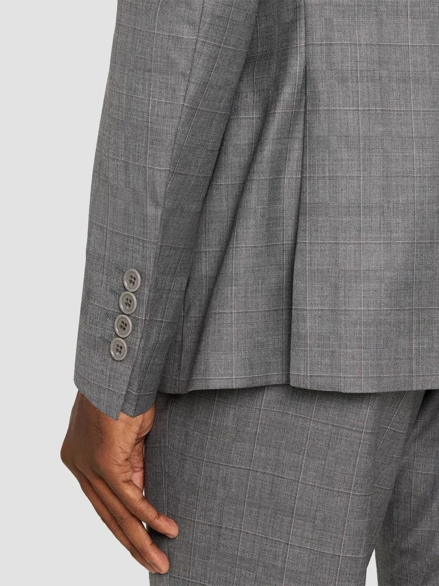 Emporio Armani Men's Contrast Plaid Wool Single-Breasted Suit | Thumbnail 9 Emporio Armani Men's Contrast Plaid Wool Single-Breasted Suit | Thumbnail 9