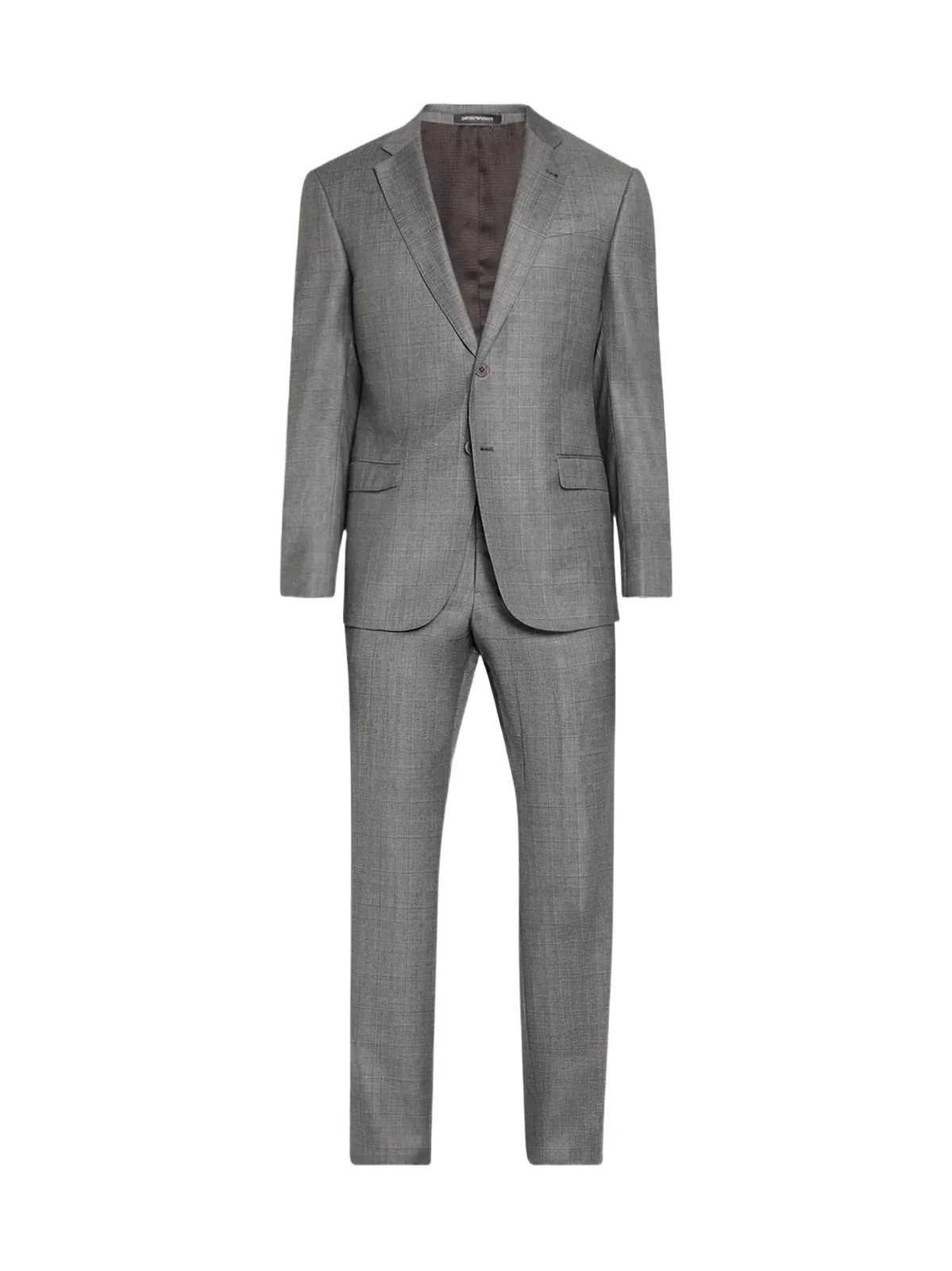 Emporio Armani Men's Contrast Plaid Wool Single-Breasted Suit
