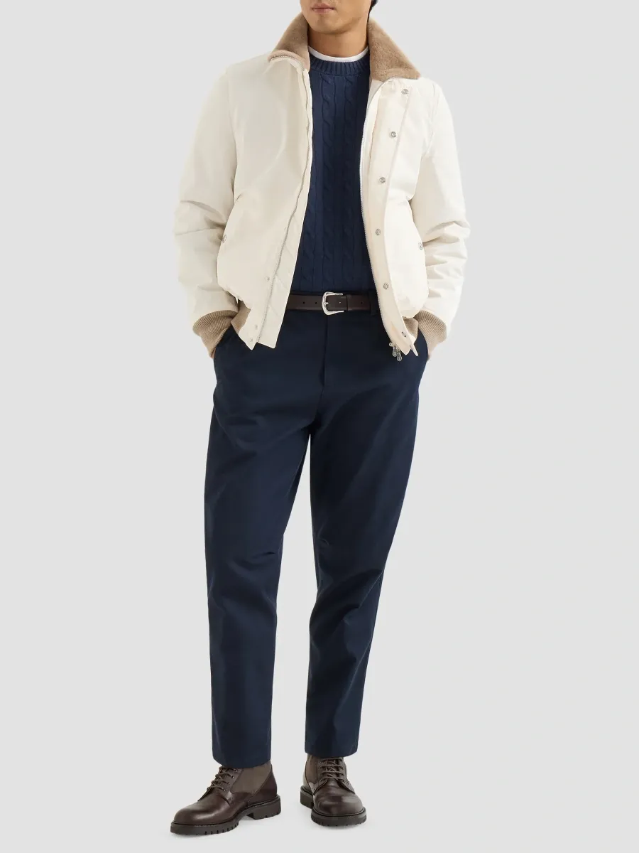 Brunello Cucinelli Men's Cashmere Cable Knit Sweater | Thumbnail 2 Brunello Cucinelli Men's Cashmere Cable Knit Sweater | Thumbnail 2