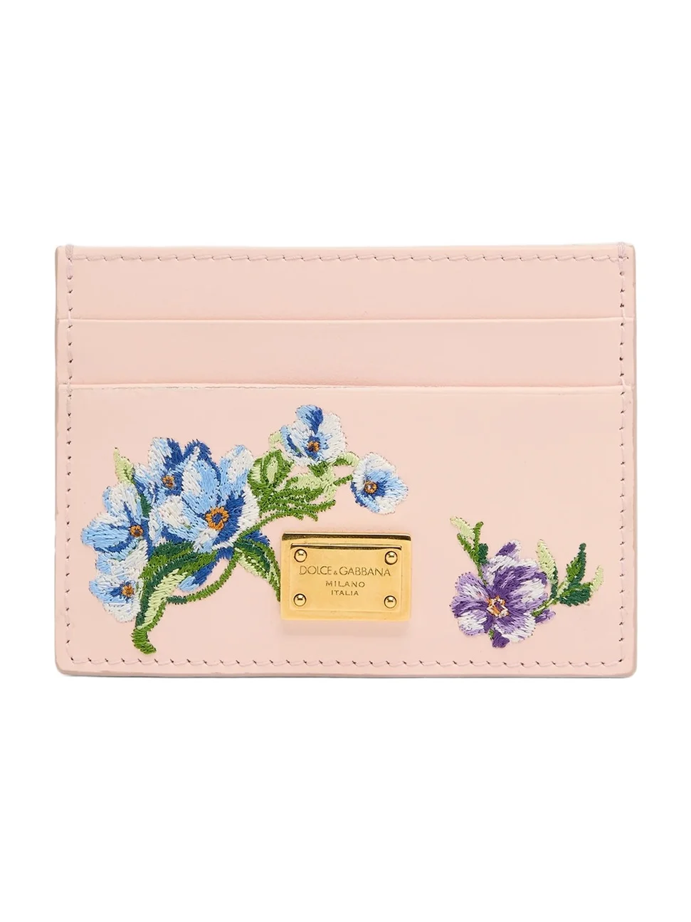 Dolce & Gabbana Women's Floral Leather Card Case