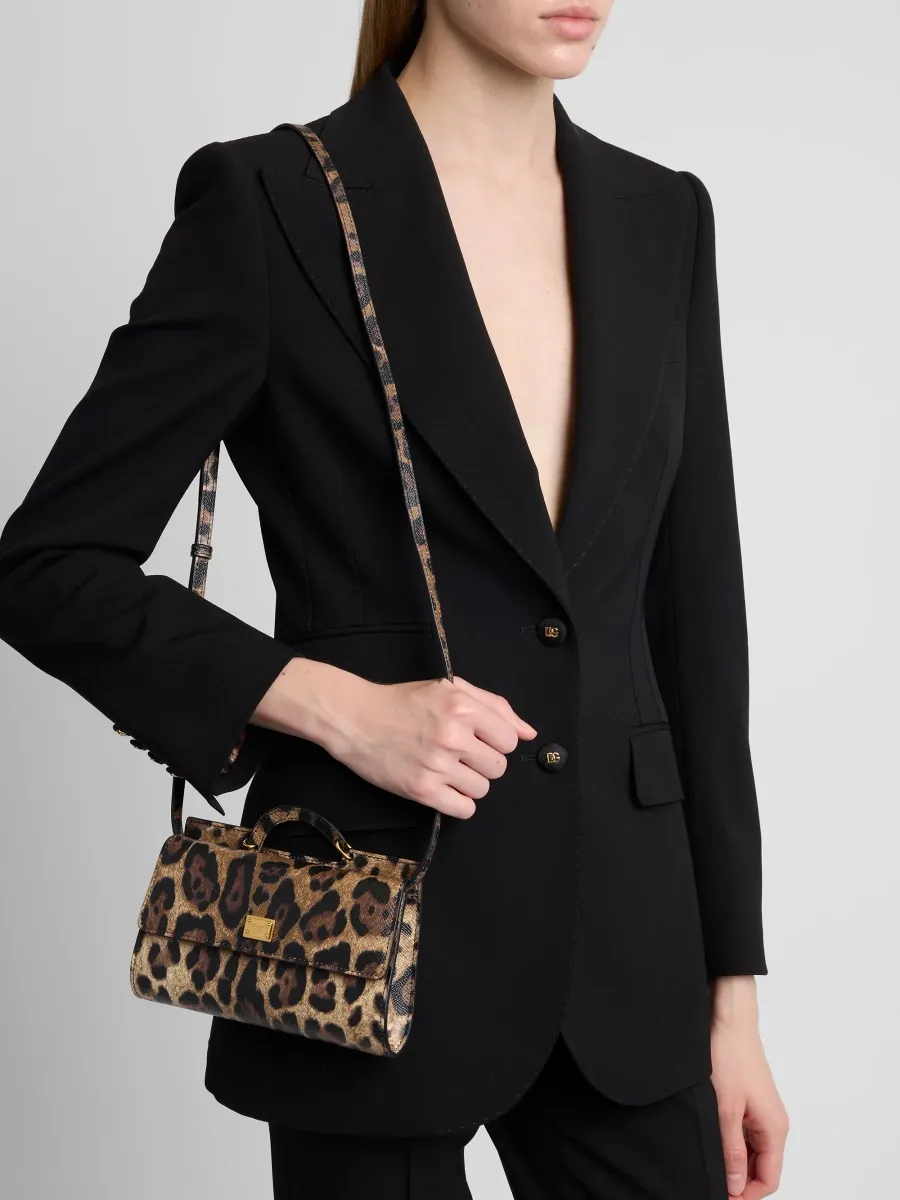 Dolce & Gabbana Women's My Sicily Leopard-Print Leather Top Handle Bag | Thumbnail 2