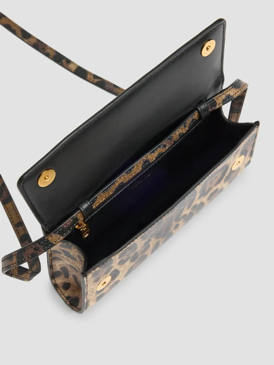 Dolce & Gabbana Women's My Sicily Leopard-Print Leather Top Handle Bag | Thumbnail 3