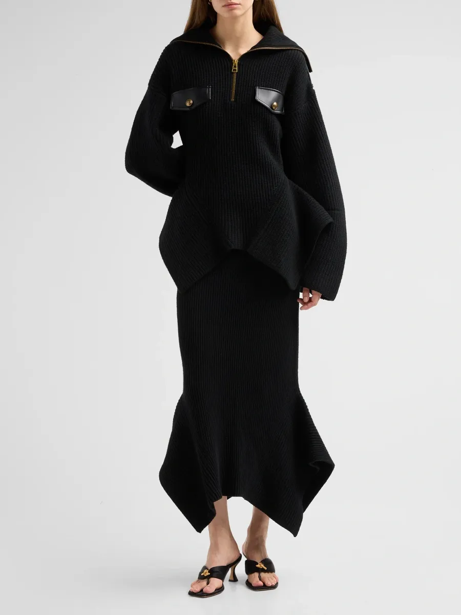 Zimmermann Women's Clash Wool Utility Midi Skirt | Thumbnail 2 Zimmermann Women's Clash Wool Utility Midi Skirt | Thumbnail 2