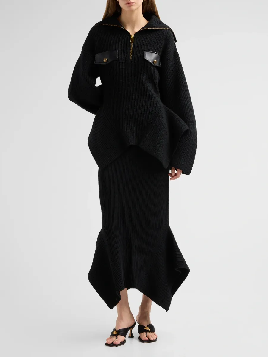 Zimmermann Women's Clash Wool Utility Sweater | Thumbnail 2 Zimmermann Women's Clash Wool Utility Sweater | Thumbnail 2