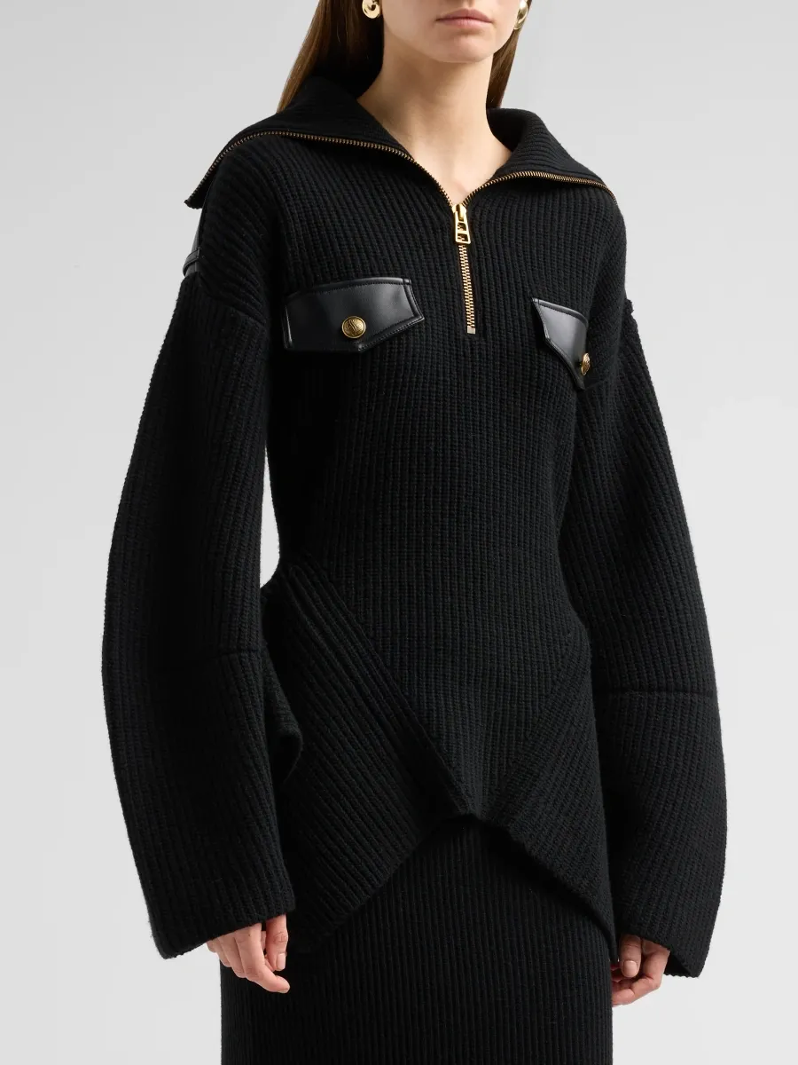 Zimmermann Women's Clash Wool Utility Sweater | Thumbnail 4 Zimmermann Women's Clash Wool Utility Sweater | Thumbnail 4