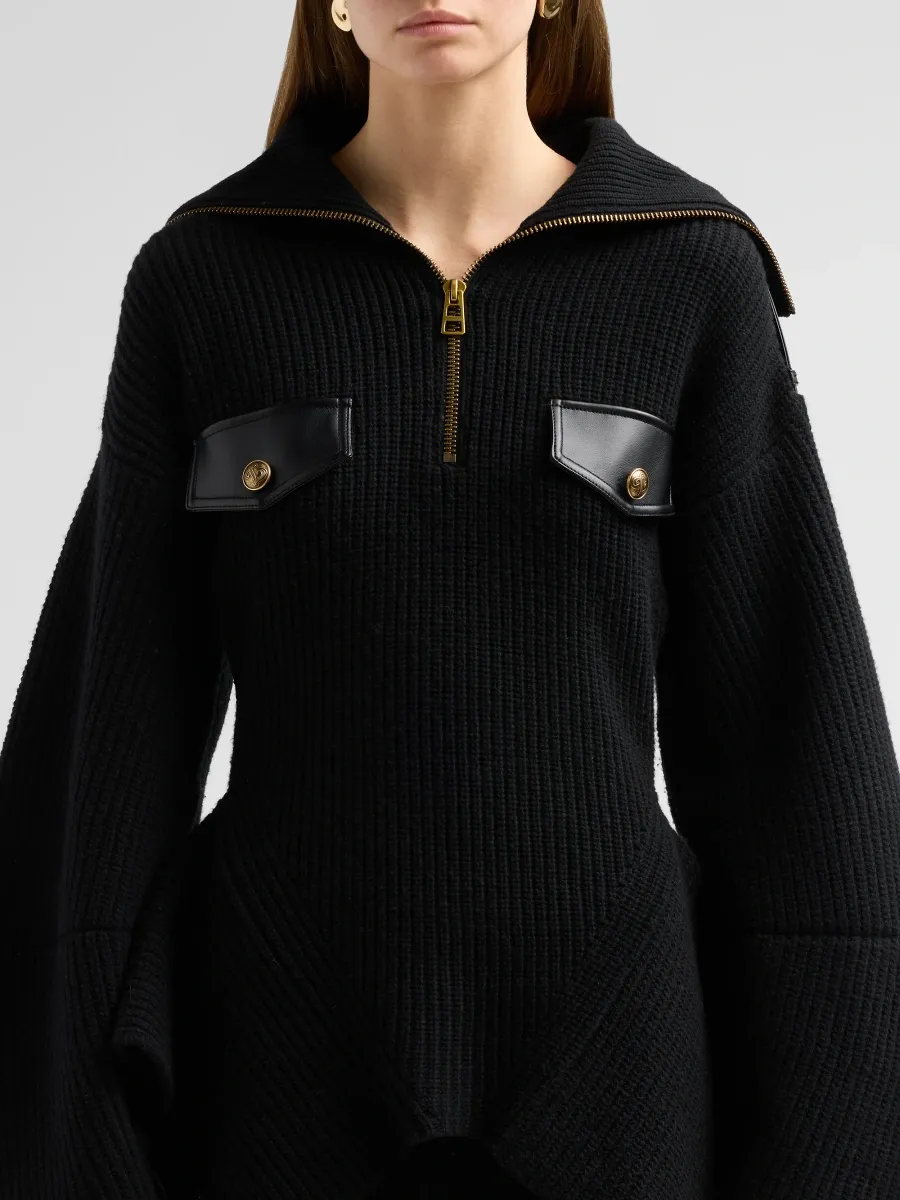 Zimmermann Women's Clash Wool Utility Sweater | Thumbnail 5 Zimmermann Women's Clash Wool Utility Sweater | Thumbnail 5