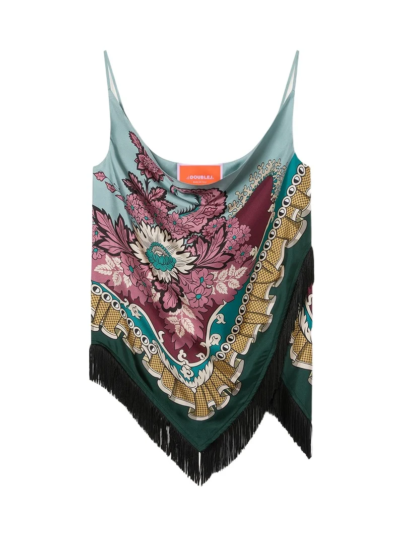 La Double J Spaghetti Scarf Top