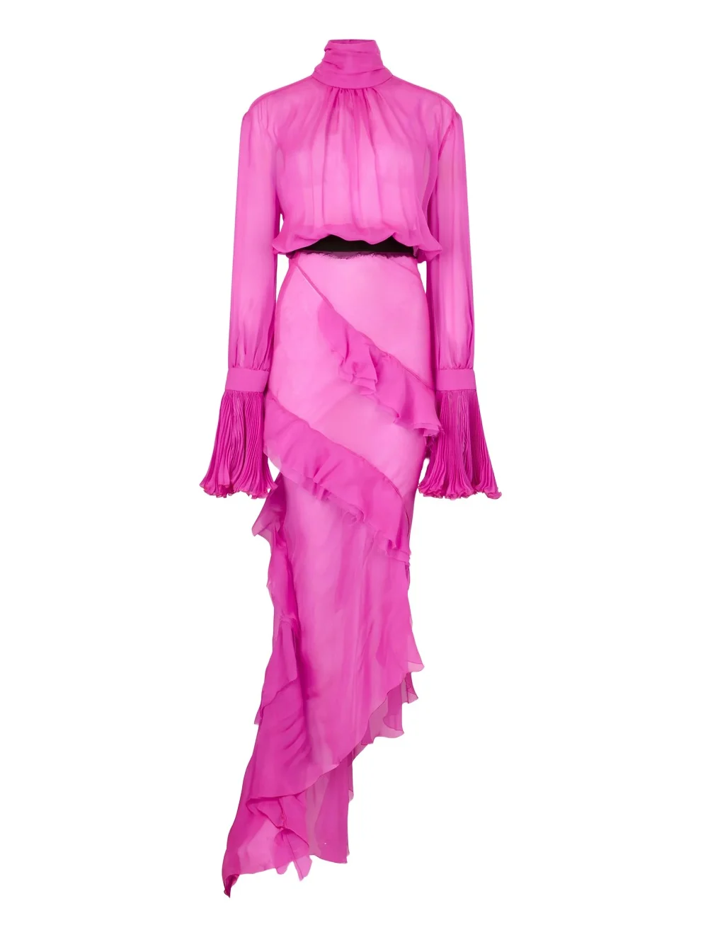 Pink Silk Chiffon Dress Pink Silk Chiffon Dress
