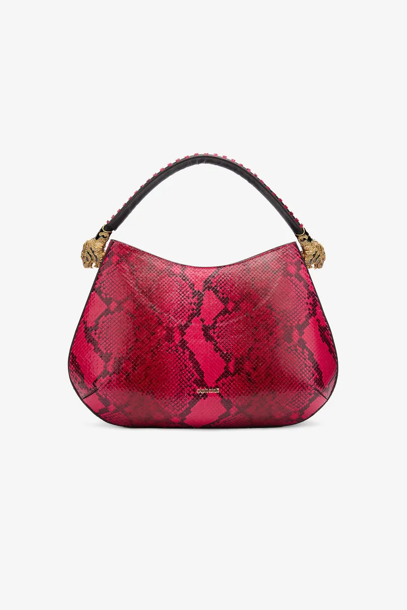 Roberto Cavalli Python-Print Hobo Roar Bag | Thumbnail 3 Roberto Cavalli Python-Print Hobo Roar Bag | Thumbnail 3