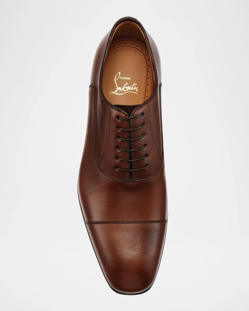 Christian Louboutin Greggo Men's Lace-Up Leather Dress Shoes | Thumbnail 4 Christian Louboutin Greggo Men's Lace-Up Leather Dress Shoes | Thumbnail 4