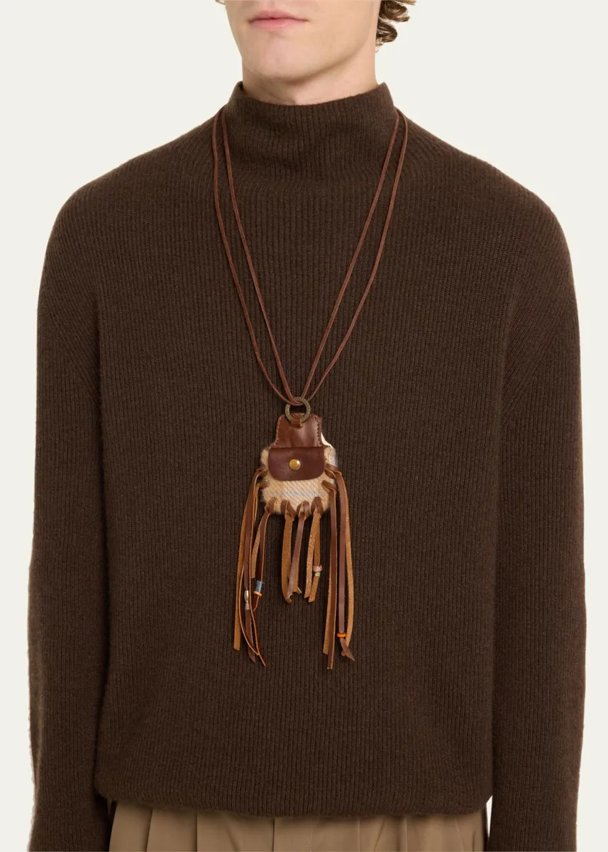 God’s True Cashmere x Nick Fouquet Men's Tiger's Eye Talisman Necklace | Thumbnail 2 God’s True Cashmere x Nick Fouquet Men's Tiger's Eye Talisman Necklace | Thumbnail 2