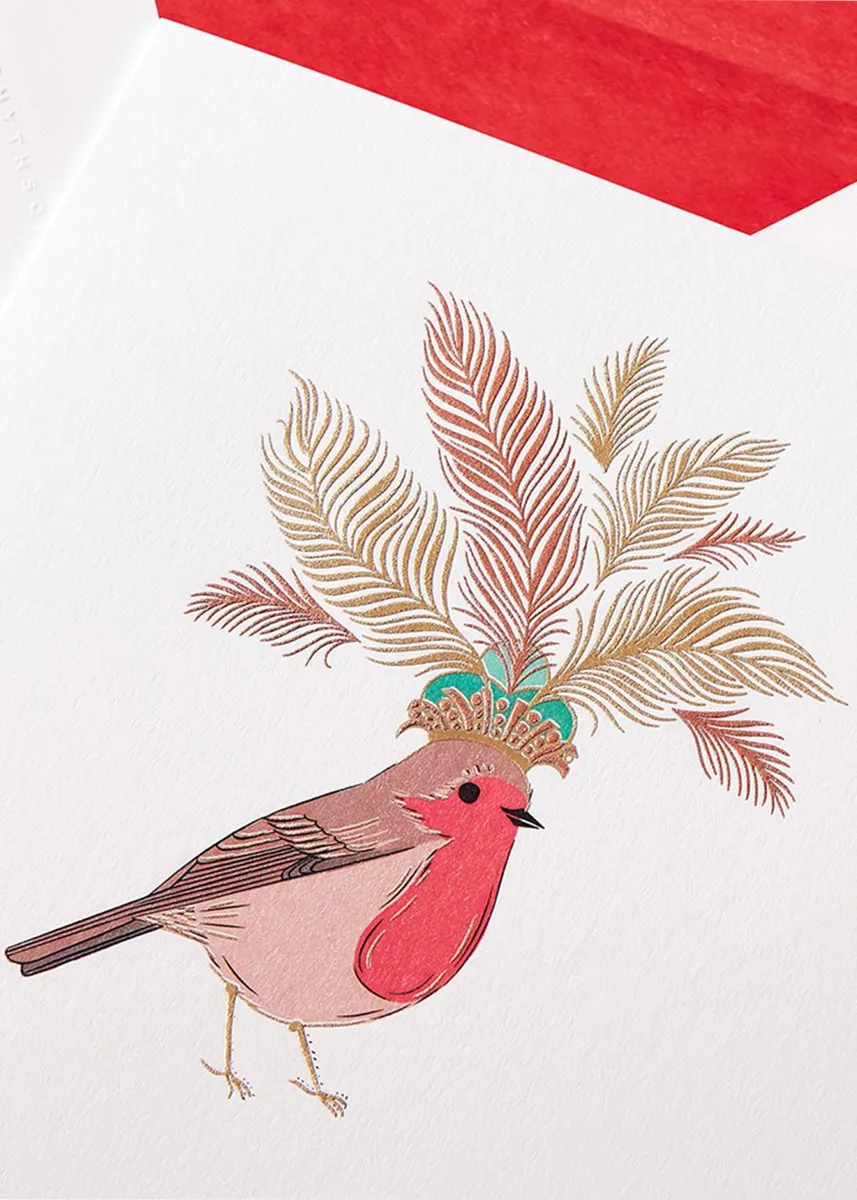 Smythson Robin Folded Cards, Set of 10 | Thumbnail 2