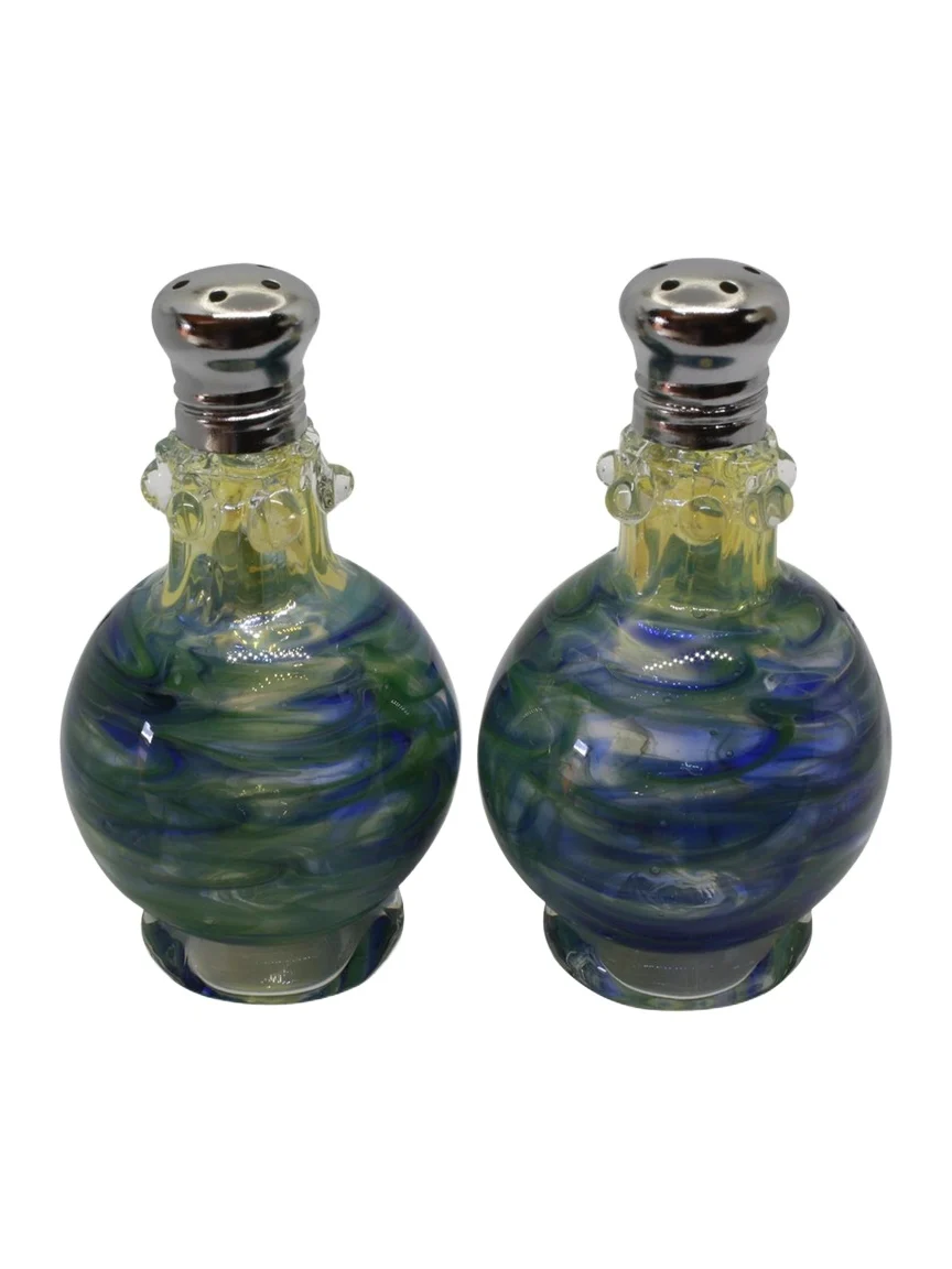 Glass Act Festival Cloud Salt and Pepper Shakers