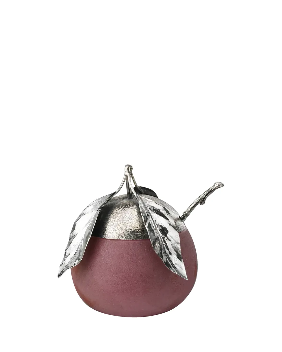 Buccellati Murano Glass & Sterling Silver Peach Jam Jar | Thumbnail 2 Buccellati Murano Glass & Sterling Silver Peach Jam Jar | Thumbnail 2