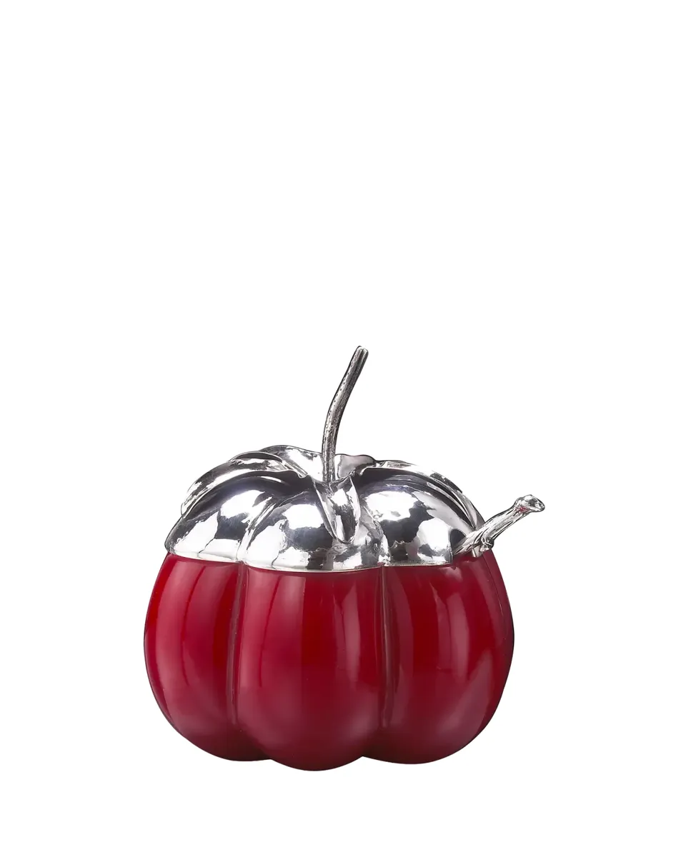 Buccellati Murano Glass & Sterling Silver Tomato Jam Jar | Thumbnail 2 Buccellati Murano Glass & Sterling Silver Tomato Jam Jar | Thumbnail 2