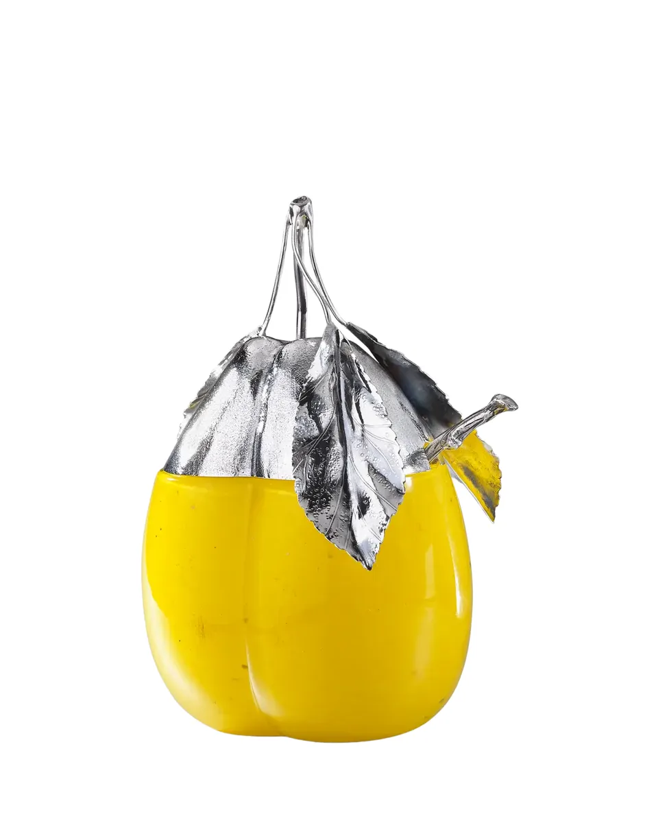Buccellati Murano Glass & Sterling Silver Yellow Plum Jam Jar | Thumbnail 2 Buccellati Murano Glass & Sterling Silver Yellow Plum Jam Jar | Thumbnail 2