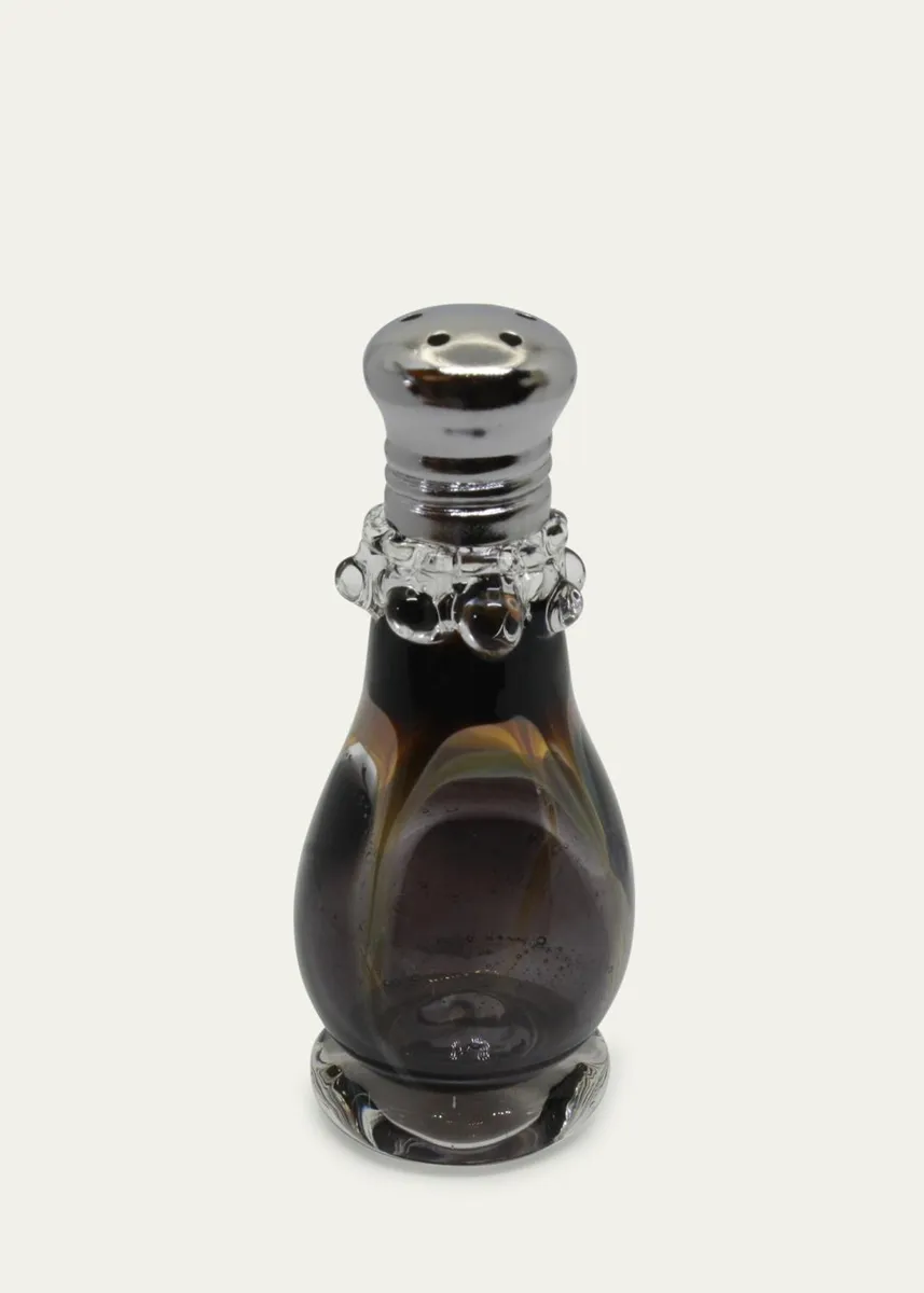Glass Act Feather Black/Amber Salt and Pepper Shakers | Thumbnail 2 Glass Act Feather Black/Amber Salt and Pepper Shakers | Thumbnail 2