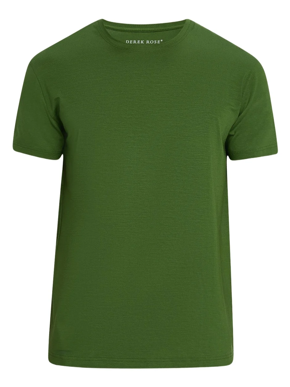 Derek Rose Basel Micro Modal Stretch Crewneck T-Shirt