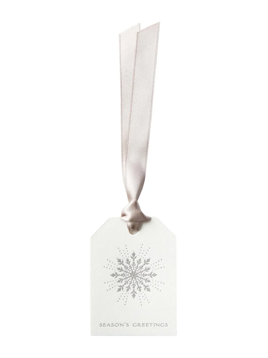 Smythson Season's Greetings Holiday Gift Tags, Set of 10