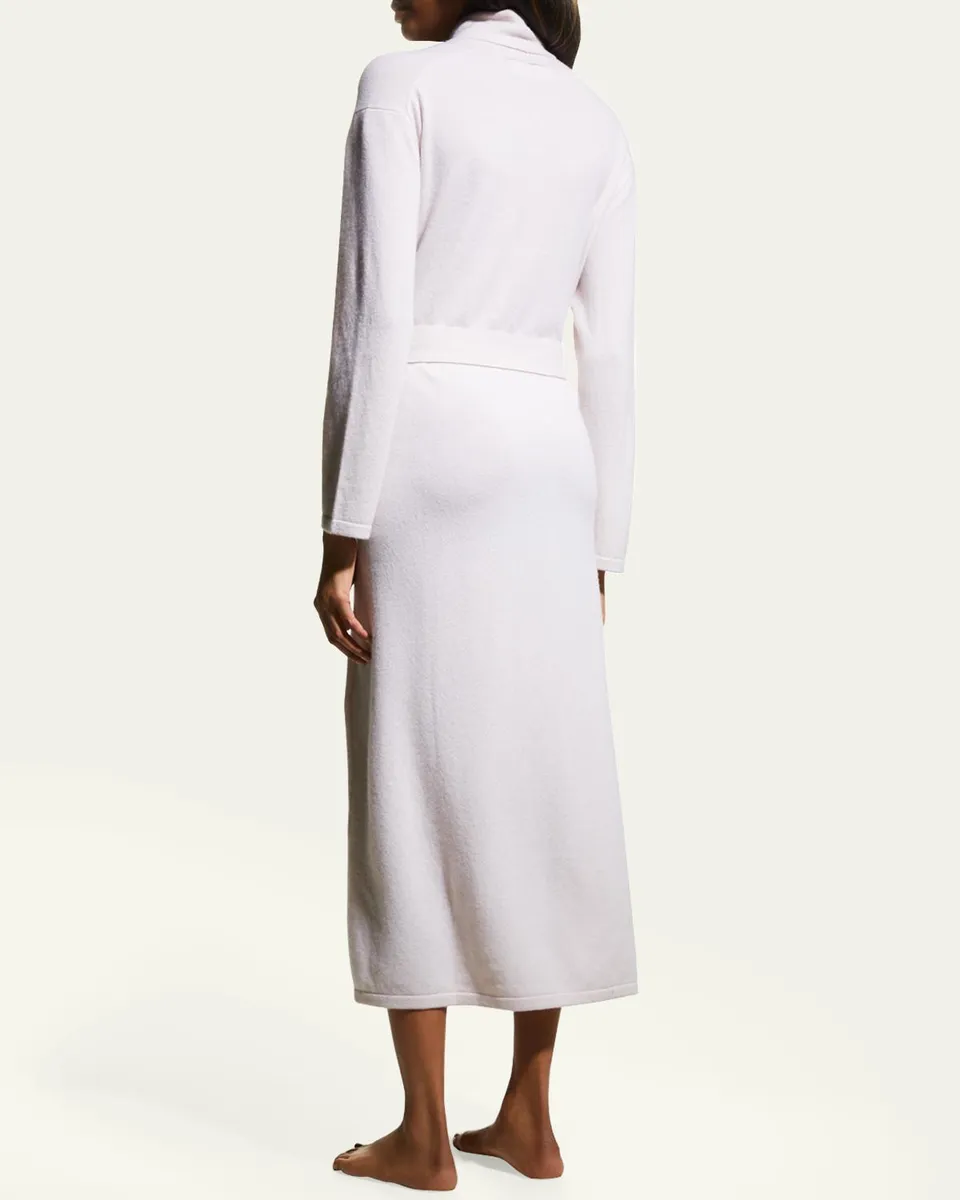 Arlotta Cashmere Long Cashmere Robe with Shawl Collar | Thumbnail 7