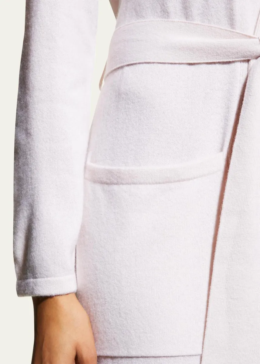Arlotta Cashmere Long Cashmere Robe with Shawl Collar | Thumbnail 9