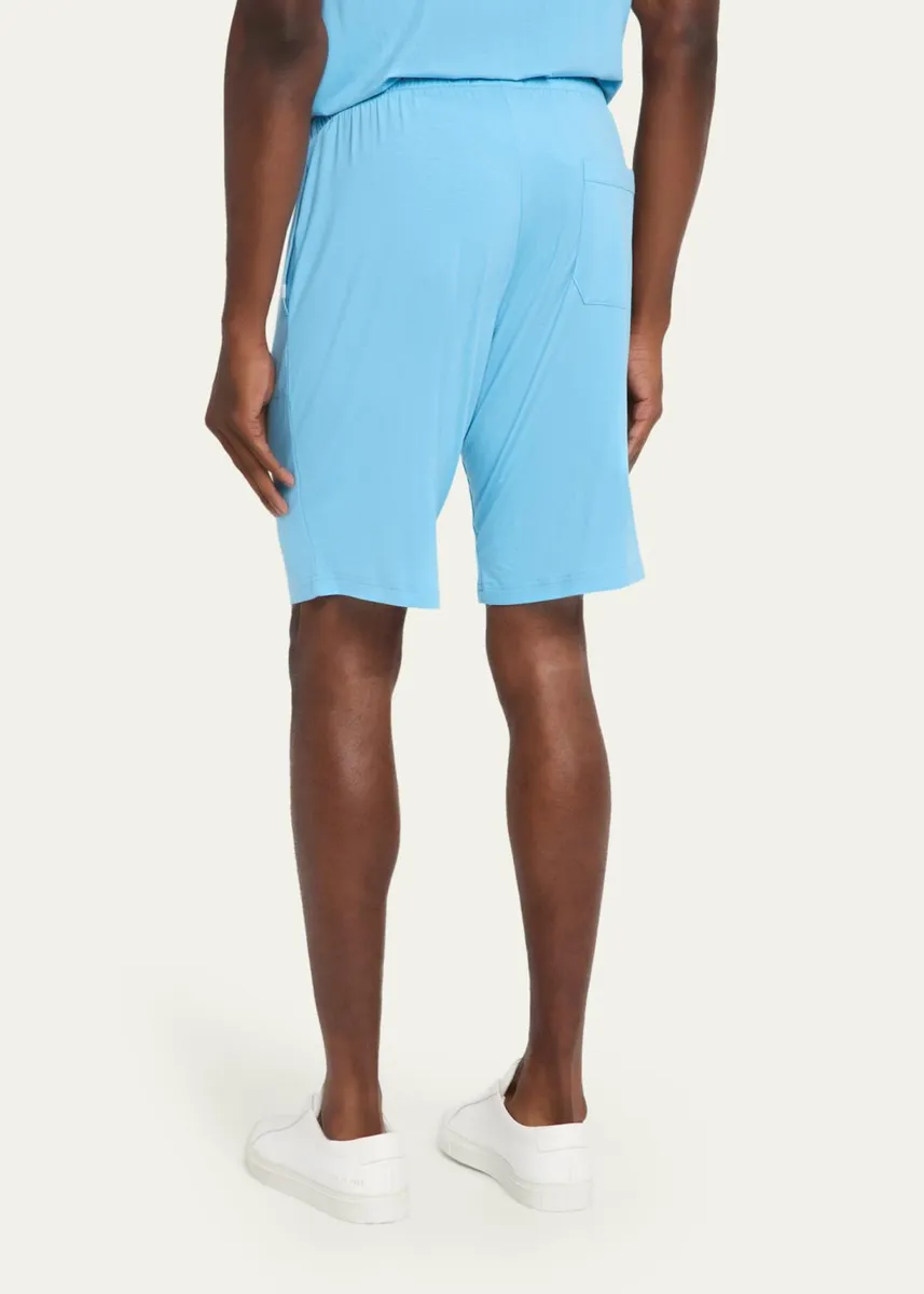 Derek Rose Men's Basel 21 Micro Modal Stretch Lounge Shorts | Thumbnail 3 Derek Rose Men's Basel 21 Micro Modal Stretch Lounge Shorts | Thumbnail 3