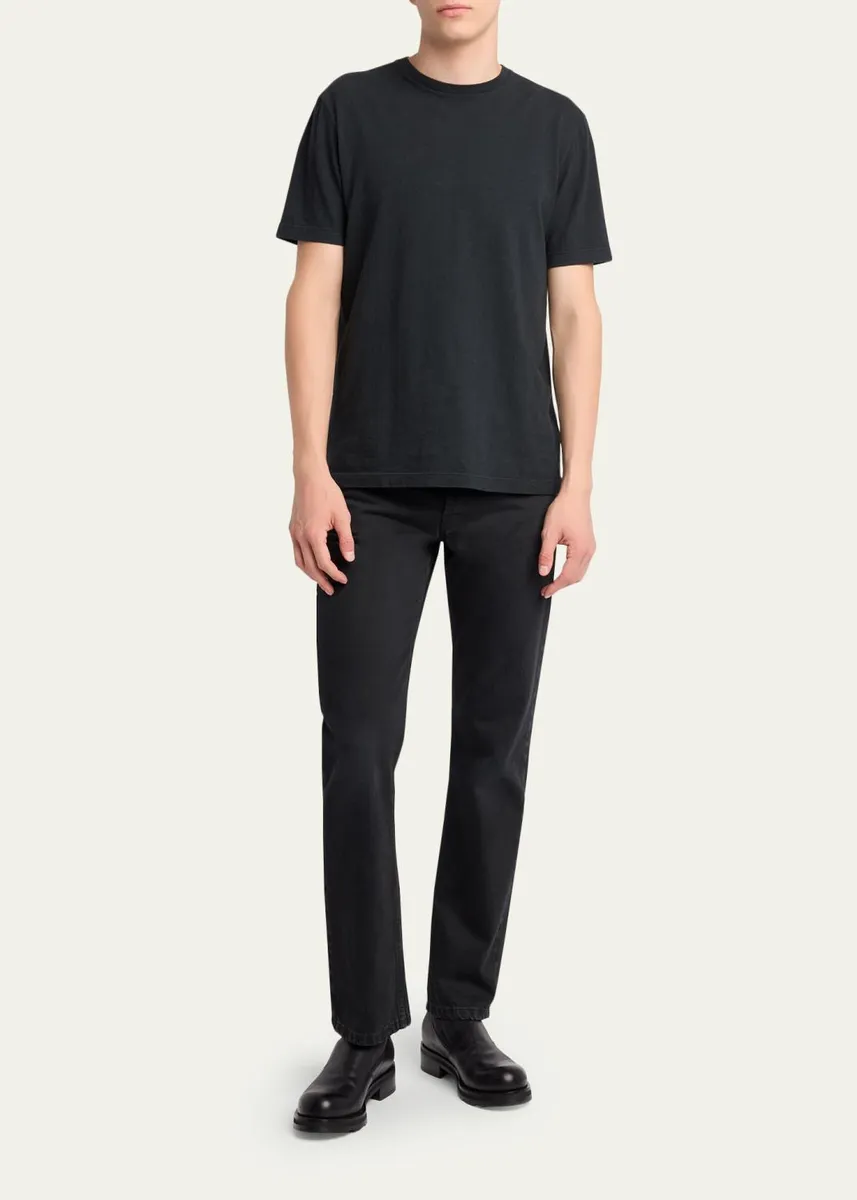 The Row Men's Slim Fit Black Denim Five-Pocket Pants | Thumbnail 2 The Row Men's Slim Fit Black Denim Five-Pocket Pants | Thumbnail 2