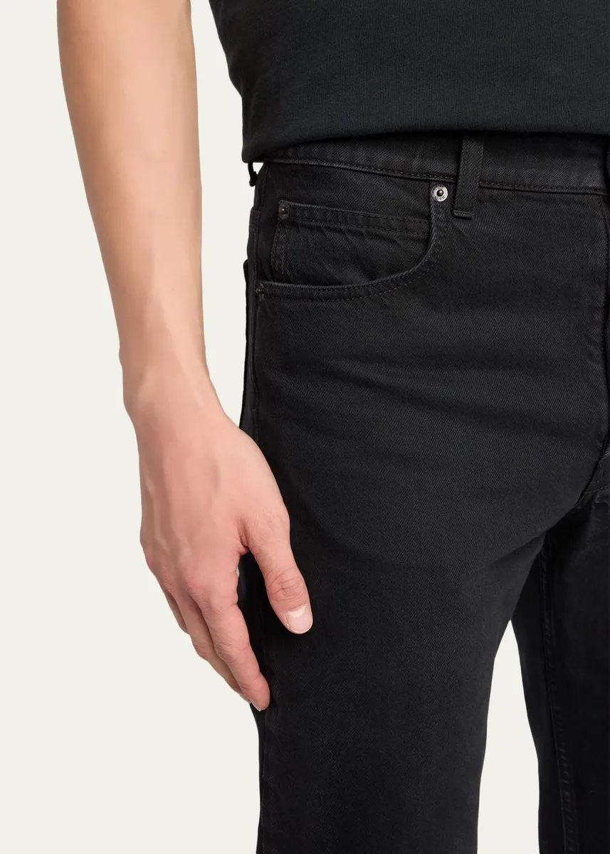 The Row Men's Slim Fit Black Denim Five-Pocket Pants | Thumbnail 5 The Row Men's Slim Fit Black Denim Five-Pocket Pants | Thumbnail 5