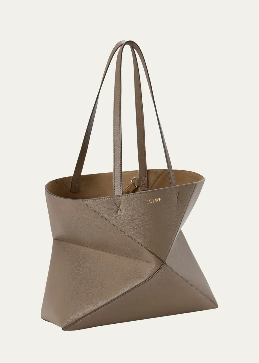 Loewe Puzzle Fold Tote Bag in Leather | Thumbnail 3 Loewe Puzzle Fold Tote Bag in Leather | Thumbnail 3