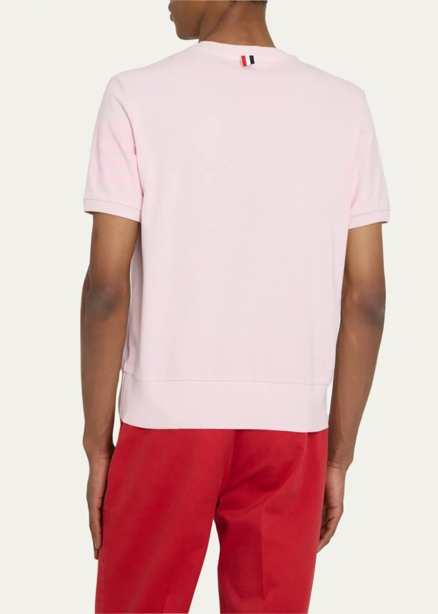 Thom Browne Men's Name Tag Crewneck T-Shirt | Thumbnail 3 Thom Browne Men's Name Tag Crewneck T-Shirt | Thumbnail 3