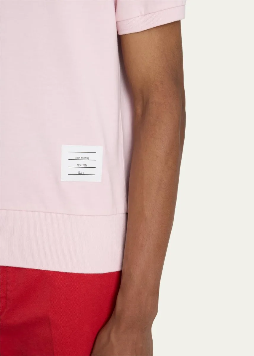 Thom Browne Men's Name Tag Crewneck T-Shirt | Thumbnail 5 Thom Browne Men's Name Tag Crewneck T-Shirt | Thumbnail 5