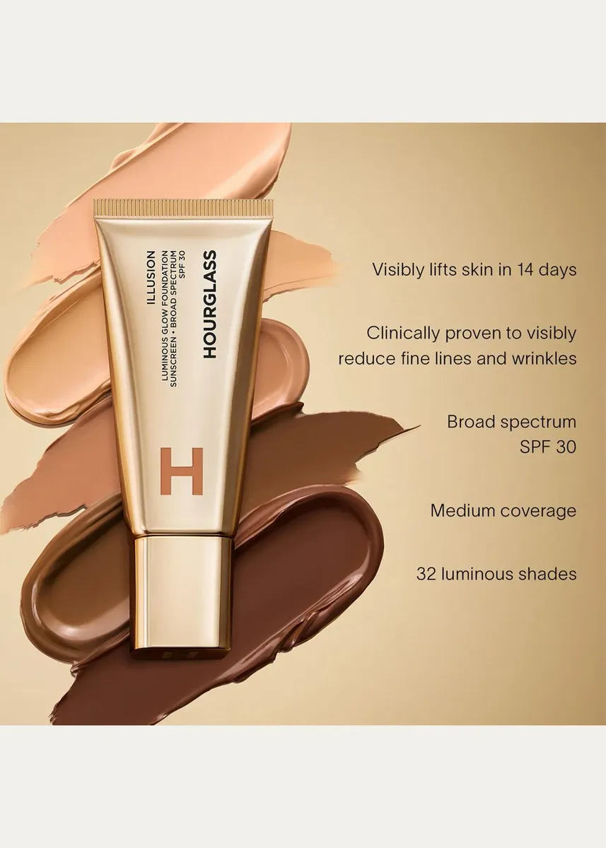 Hourglass Cosmetics Illusion Luminous Glow Foundation SPF 30 | Thumbnail 6 Hourglass Cosmetics Illusion Luminous Glow Foundation SPF 30 | Thumbnail 6