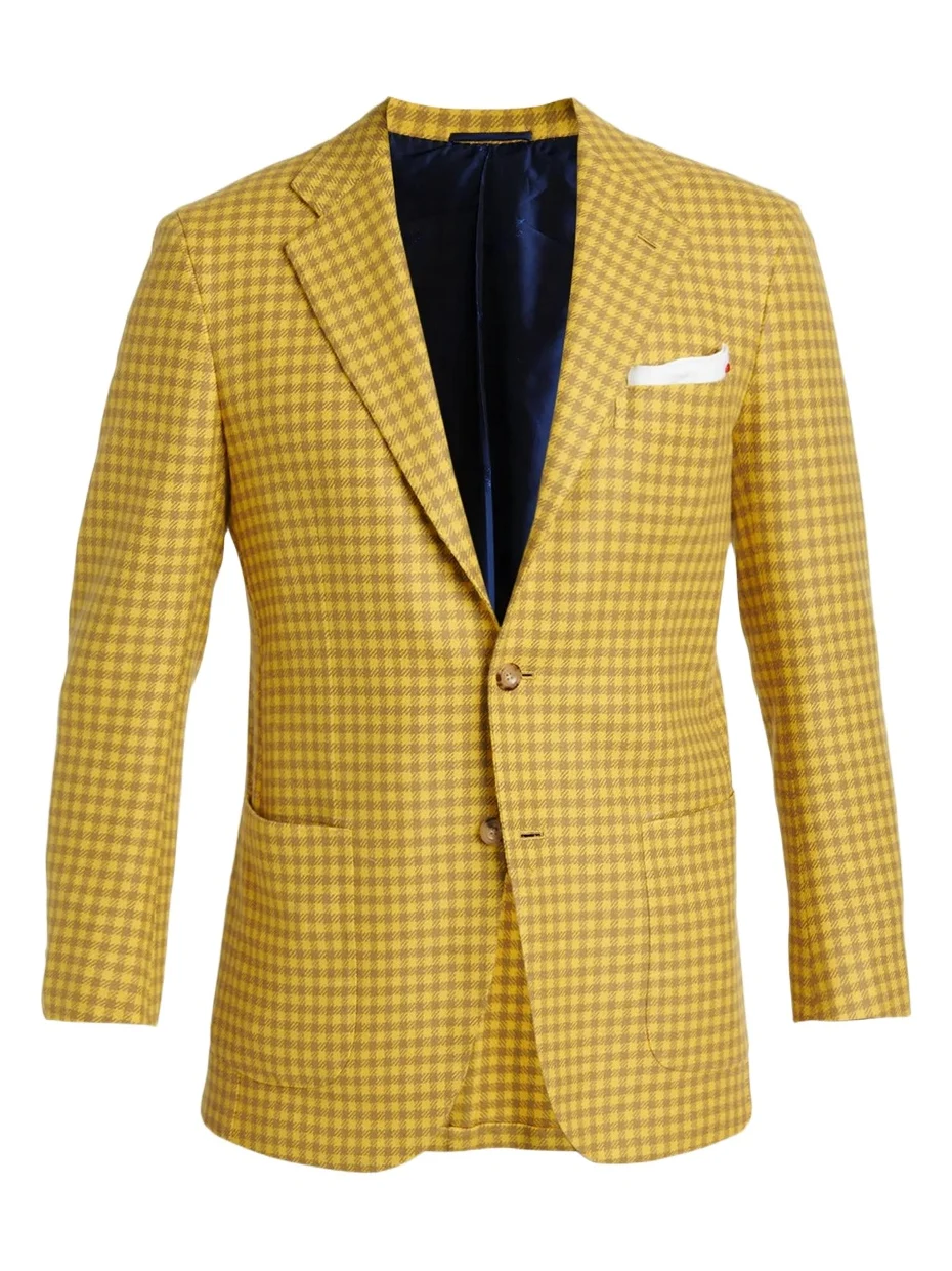 Men's Cashmere Check Two-Button Sport Coat Men's Cashmere Check Two-Button Sport Coat