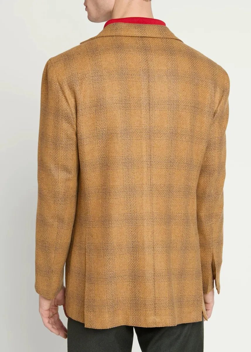 Kiton Men's Plaid Cashmere Single-Breasted Sport Coat | Thumbnail 3 Kiton Men's Plaid Cashmere Single-Breasted Sport Coat | Thumbnail 3