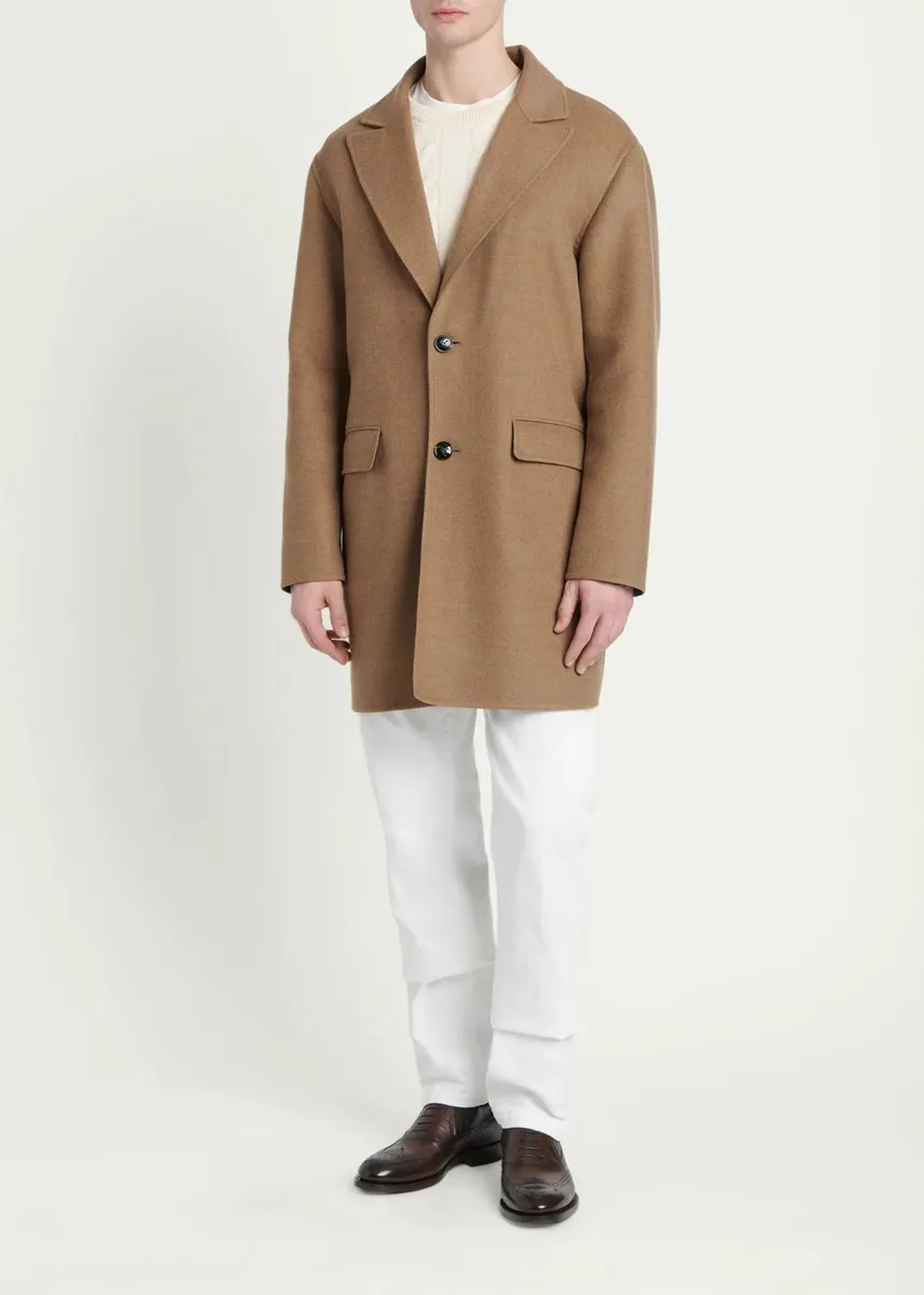 Kiton Men's Wool & Cashmere Top Coat | Thumbnail 2 Kiton Men's Wool & Cashmere Top Coat | Thumbnail 2