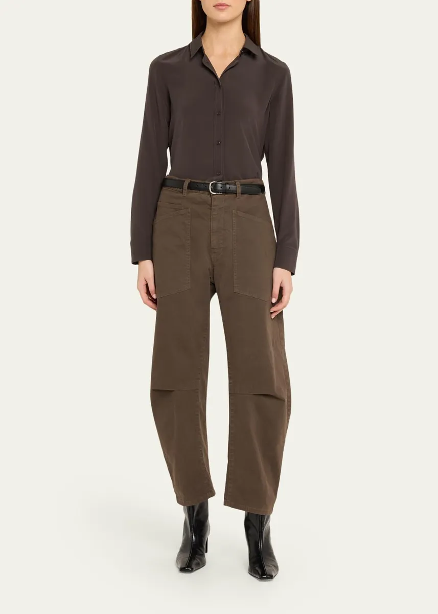 Nili Lotan Gaia Silk Button-Front Shirt | Thumbnail 2 Nili Lotan Gaia Silk Button-Front Shirt | Thumbnail 2