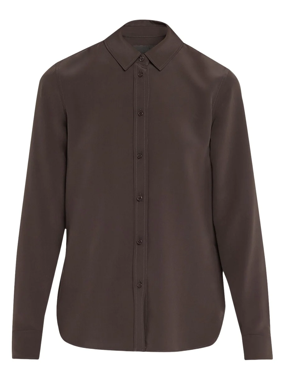 Gaia Silk Button-Front Shirt Gaia Silk Button-Front Shirt