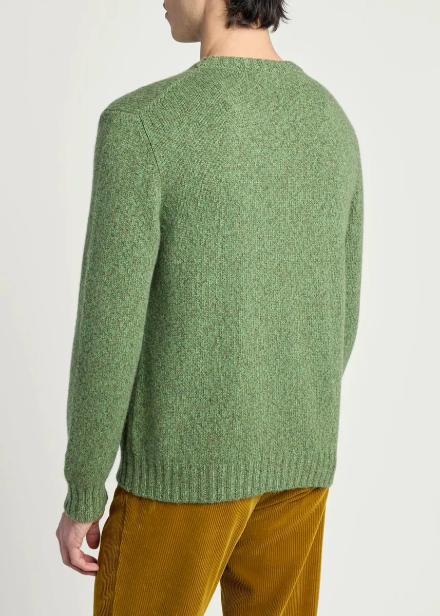 Kiton Men's Cashmere Mouline Crewneck Sweater | Thumbnail 3 Kiton Men's Cashmere Mouline Crewneck Sweater | Thumbnail 3