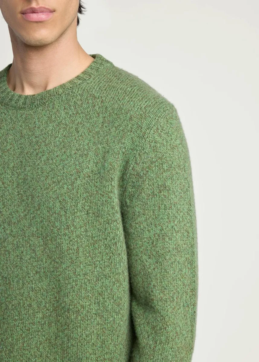 Kiton Men's Cashmere Mouline Crewneck Sweater | Thumbnail 5 Kiton Men's Cashmere Mouline Crewneck Sweater | Thumbnail 5