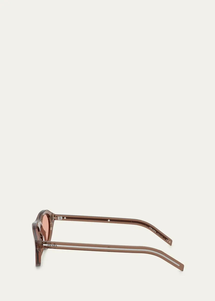 Prada PR B15S Acetate Round Sunglasses | Thumbnail 3 Prada PR B15S Acetate Round Sunglasses | Thumbnail 3