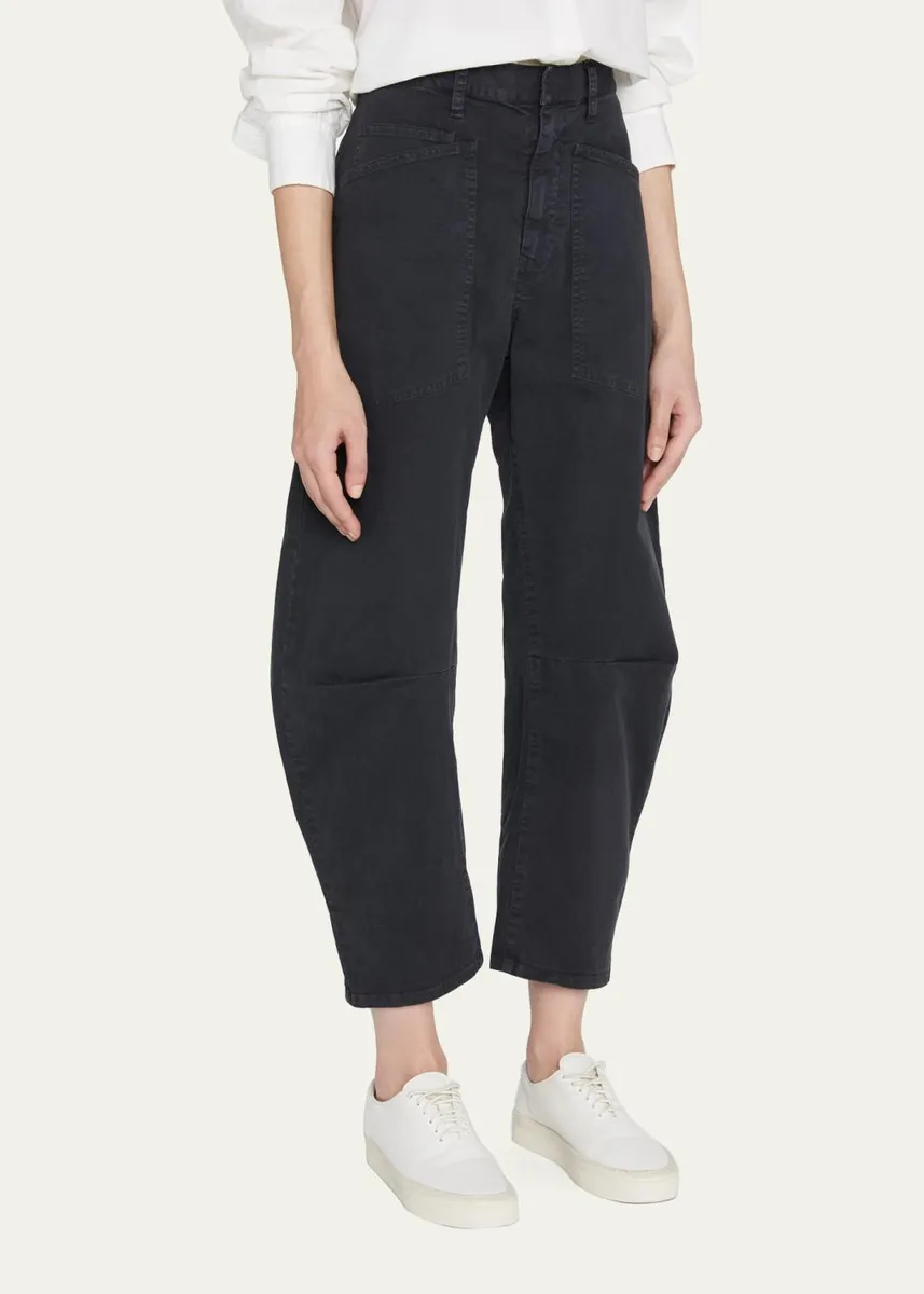 Nili Lotan Shon Mid-Rise Cropped Pants | Thumbnail 4 Nili Lotan Shon Mid-Rise Cropped Pants | Thumbnail 4