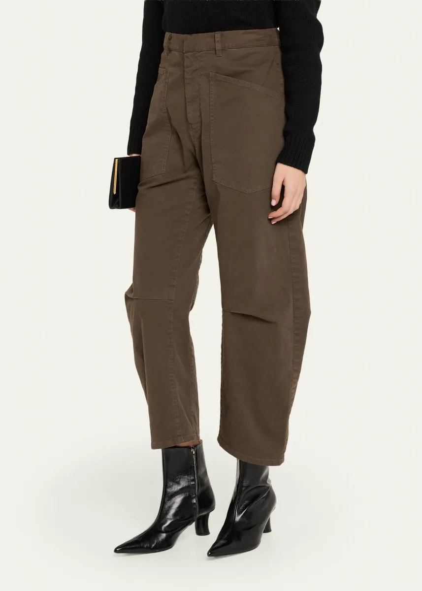 Nili Lotan Shon Mid-Rise Cropped Pants | Thumbnail 9 Nili Lotan Shon Mid-Rise Cropped Pants | Thumbnail 9